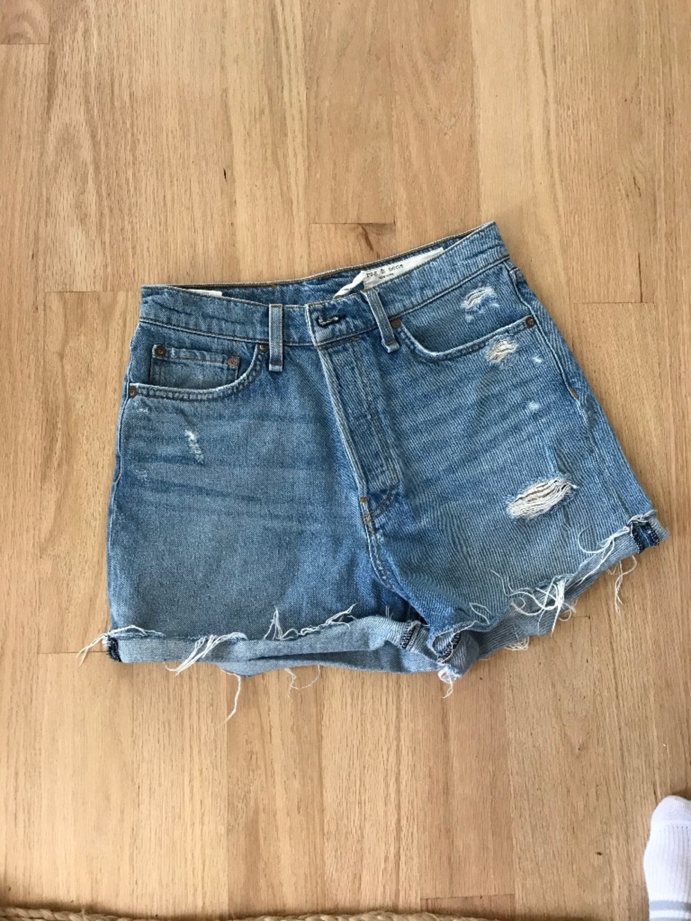Rag & Bone Maya high-rise shorty short